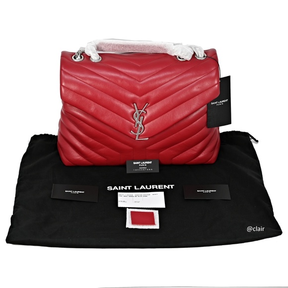 Saint Laurent Medium Monogram Loulou Leather Bag - Picture 5 of 8